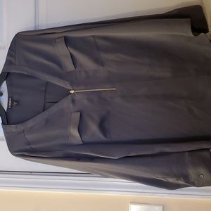 Express V-neck Zipper Blouse